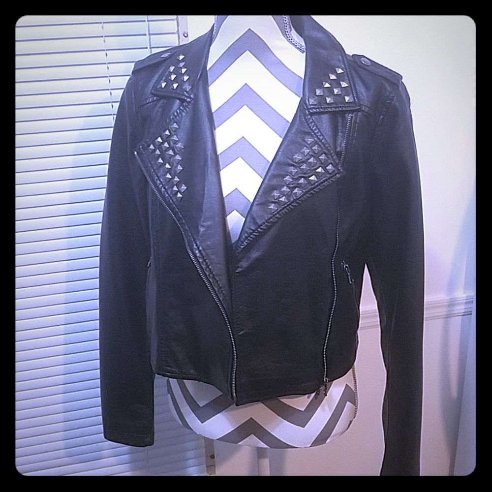 Faux leather black